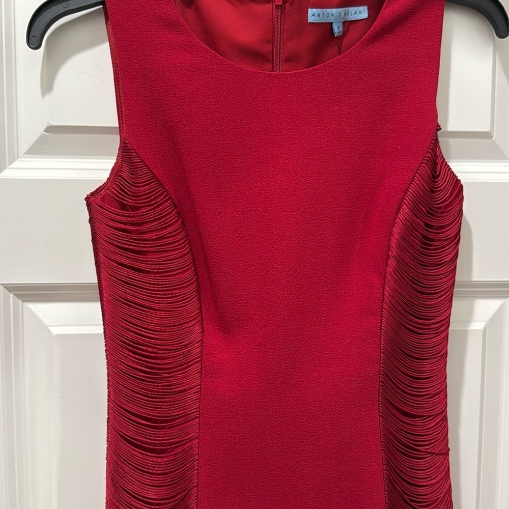 ANTONIO MELANI DRESS IN RED Gently Worn Once Sz 0
